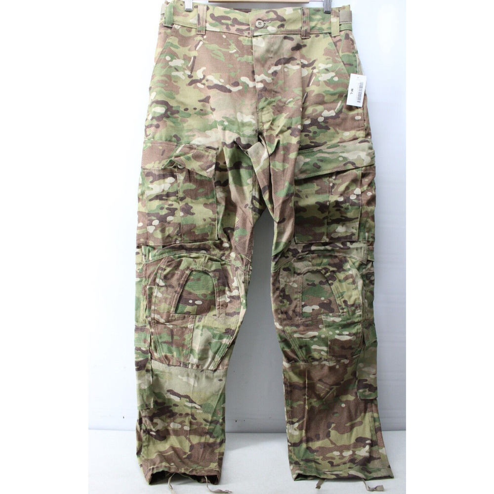 USGI ARMY COMBAT PANTS OCP FR HEAVY DUTY WITH CRYE KNEE PAD SLOTS MEDIUM LONG